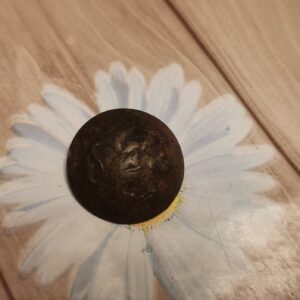 Старинно копче с гравиран лъв - Image 2